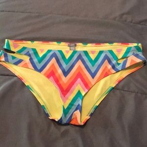 Colorful Cut Out Bikini Bottoms